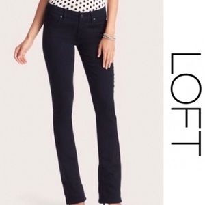 Loft Petite Dark Wash Curvy Bootcut Jeans